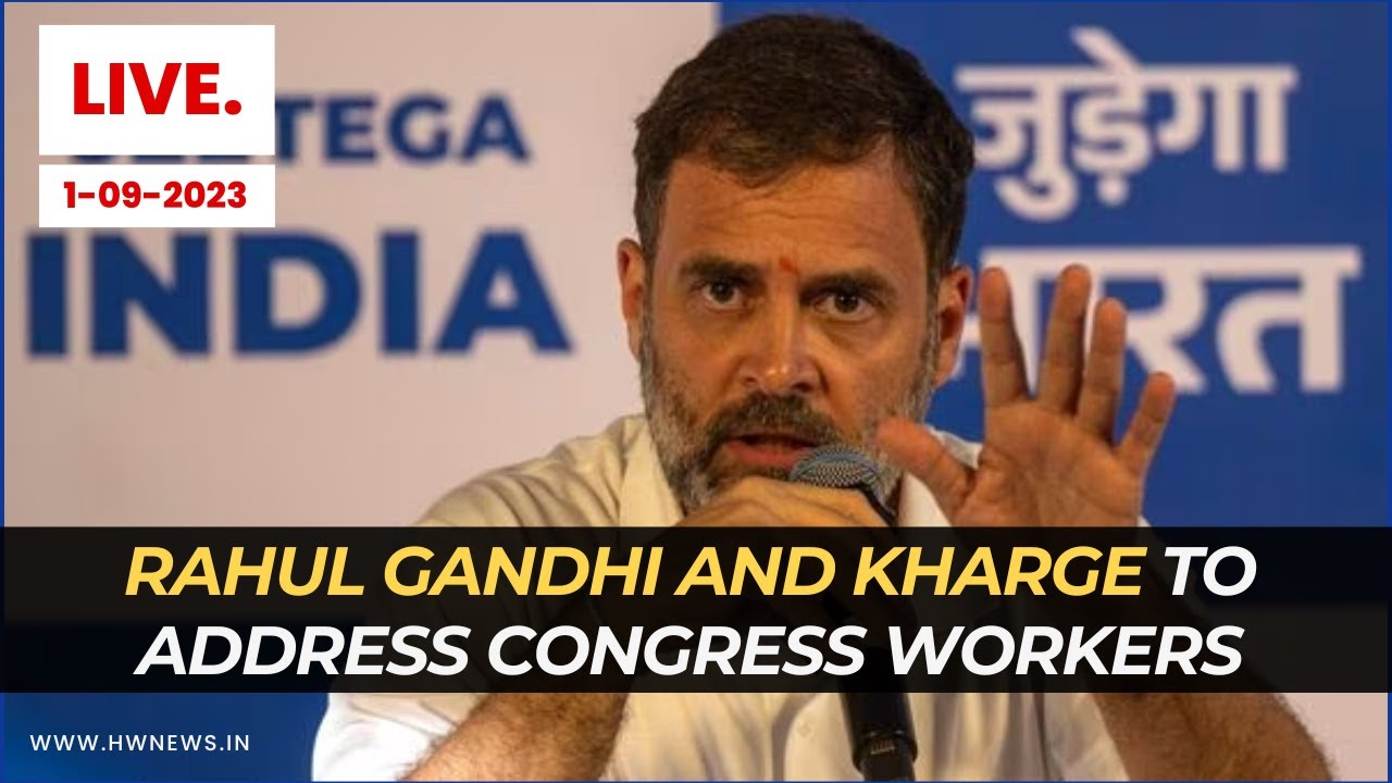 Live: Rahul Gandhi addresses Congress workers in Mumbai | INDIA Alliance Meeting