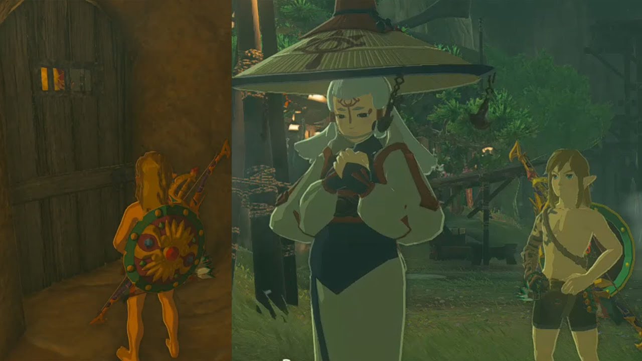 Characters React To Naked Link | Zelda Tears Of The Kingdom