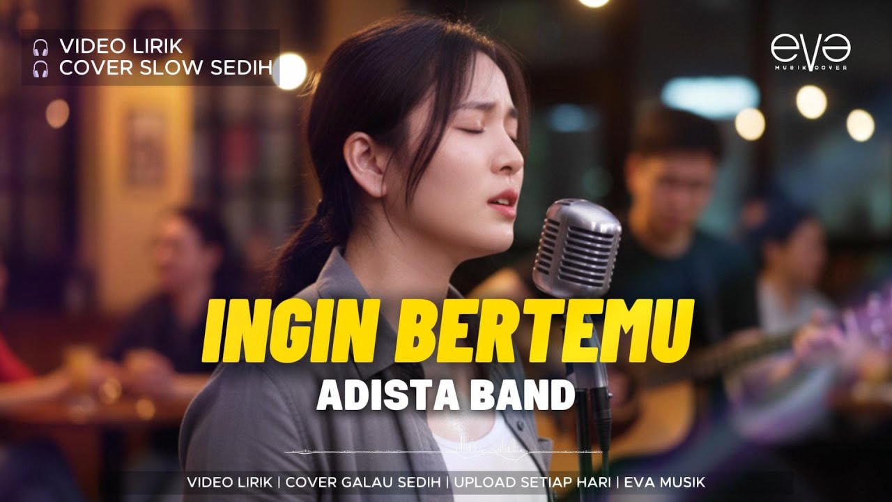 INGIN BERTEMU - ADISTA | VIDEO LIRIK | COVER EVA MUSIK