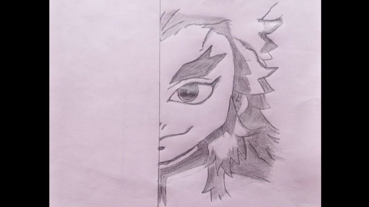 Draw Kyojuro charmander॥ Rengoku drawing step by step easy anime drawing