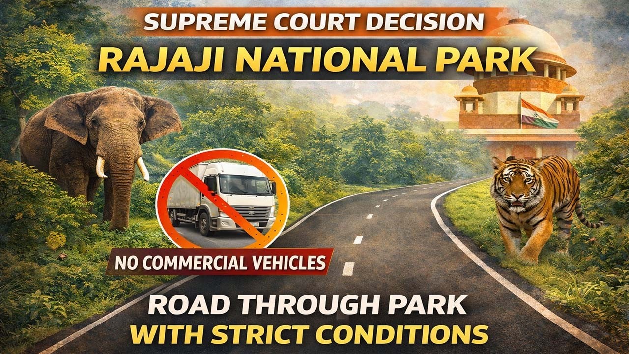 Rajaji National Park in News | Supreme Court Road Decision Explained | Current Affairs