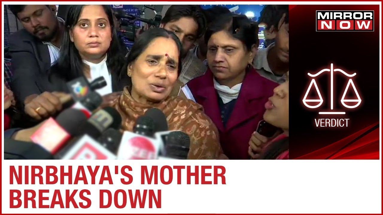 Nirbhaya's mother Asha Devi breaks down after Delhi court stayed the hanging of the convicts