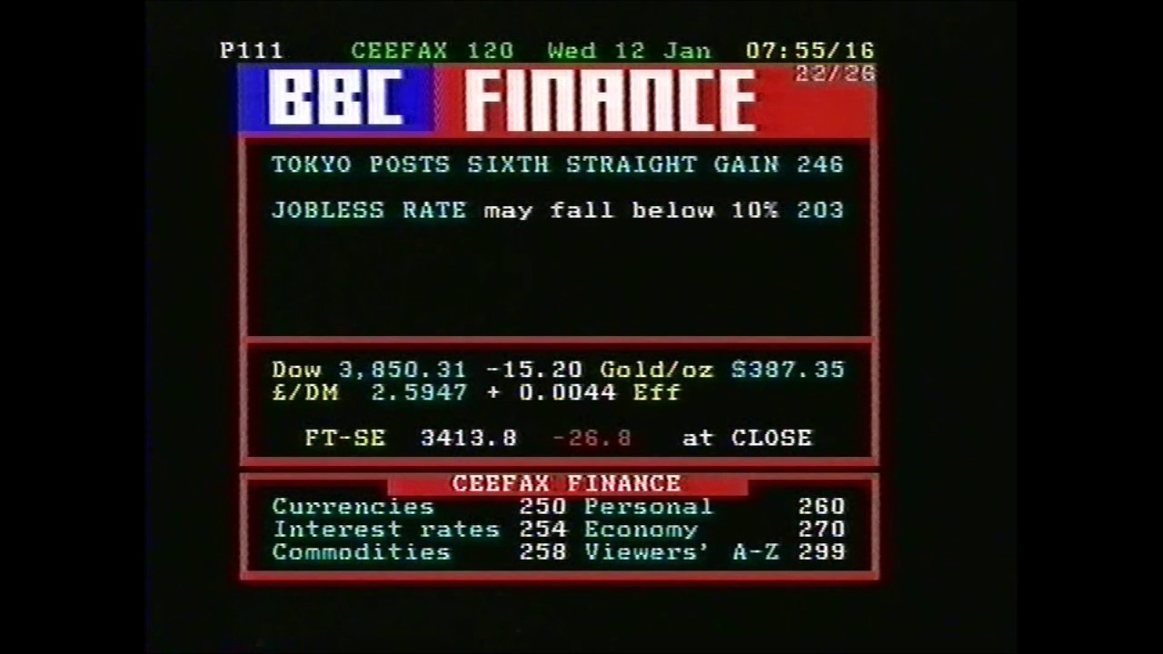 BBC2 Pages From Ceefax - Wed 12 Jan 1994 - Twilight Break