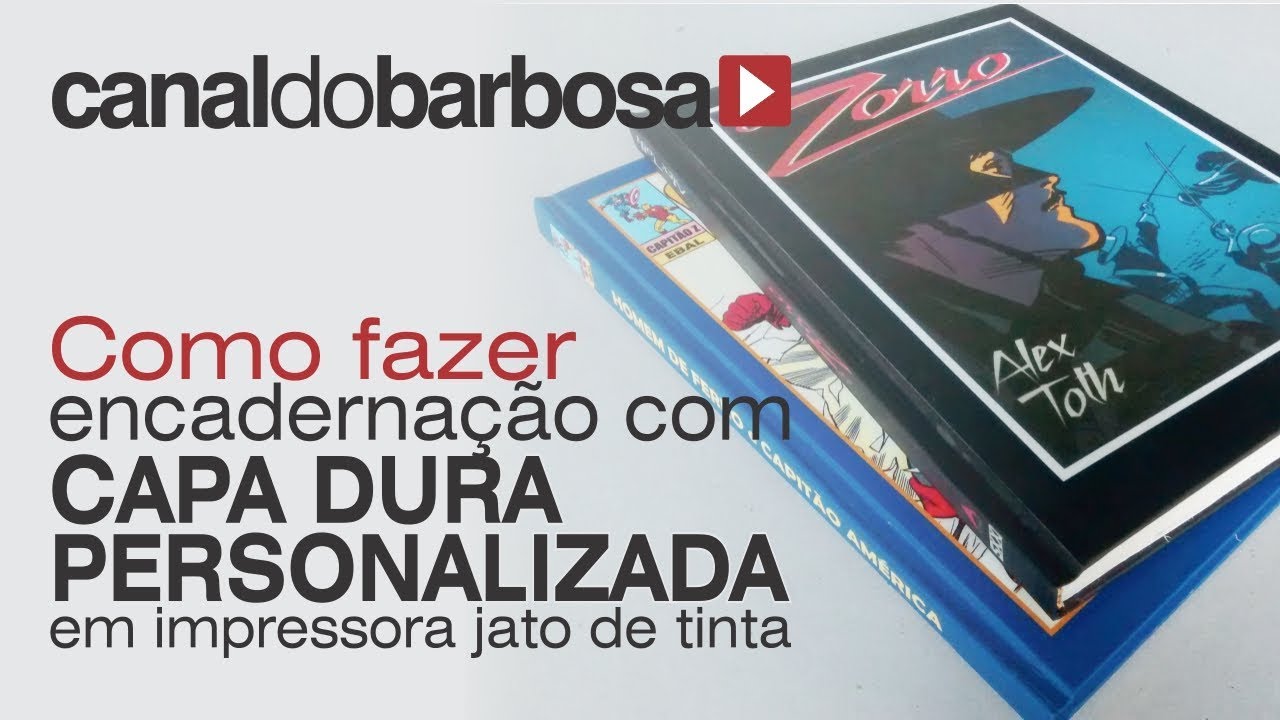 Como fazer capa dura personalizada com impressora jato de tinta e encadernação