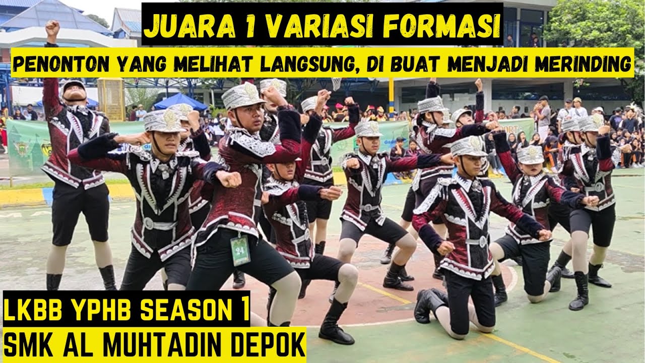 MERINDING BANGET...!!! JUARA 1 VARIASI FORMASI - PASKIBRA SMK AL MUHTADIN DEPOK - LKBB YPHB BOGOR