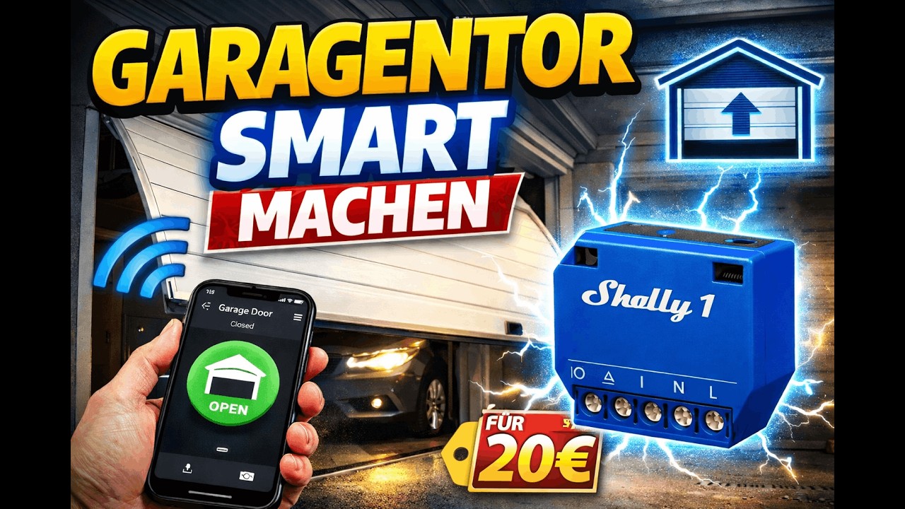 Garagentor smart machen – mit Handy öffnen | DIY Smart Home