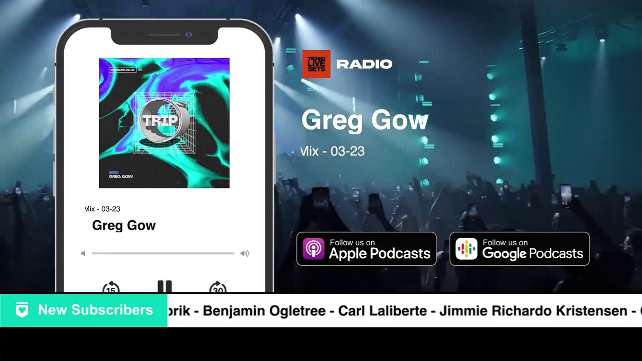 Techno DJ Mix Set by Greg Gow - Trip Presents 006 Guest Mix - 03-23