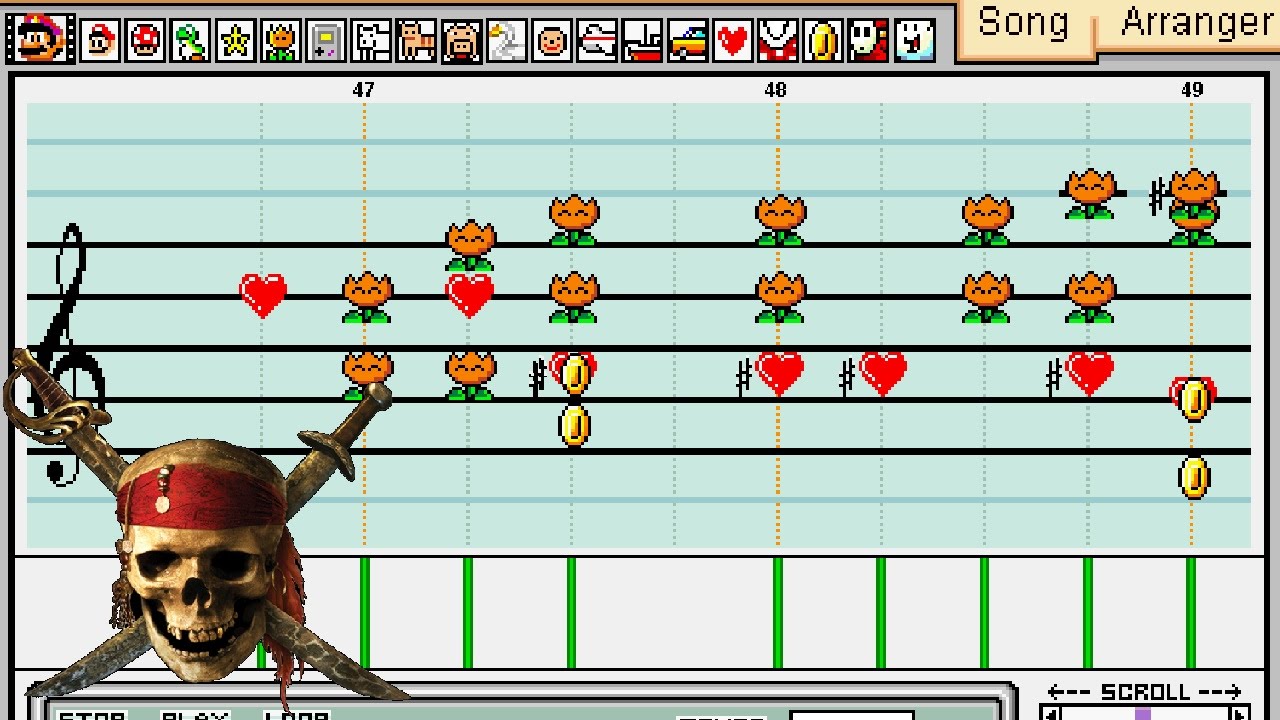 He's a Pirate - Pirates of the Caribbean - Mario Paint