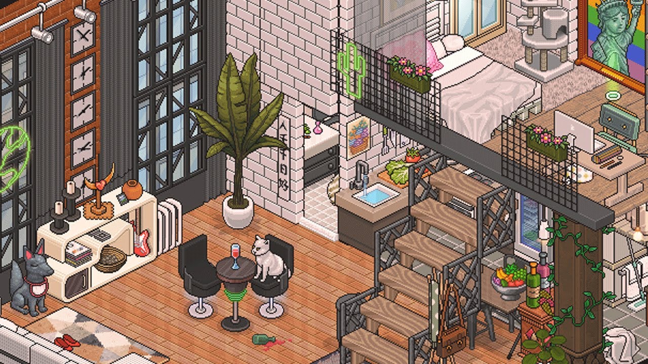 New York, Loft🌈🗽|| HABBO Speed Build Interior🛠|| ft. Xiaomin