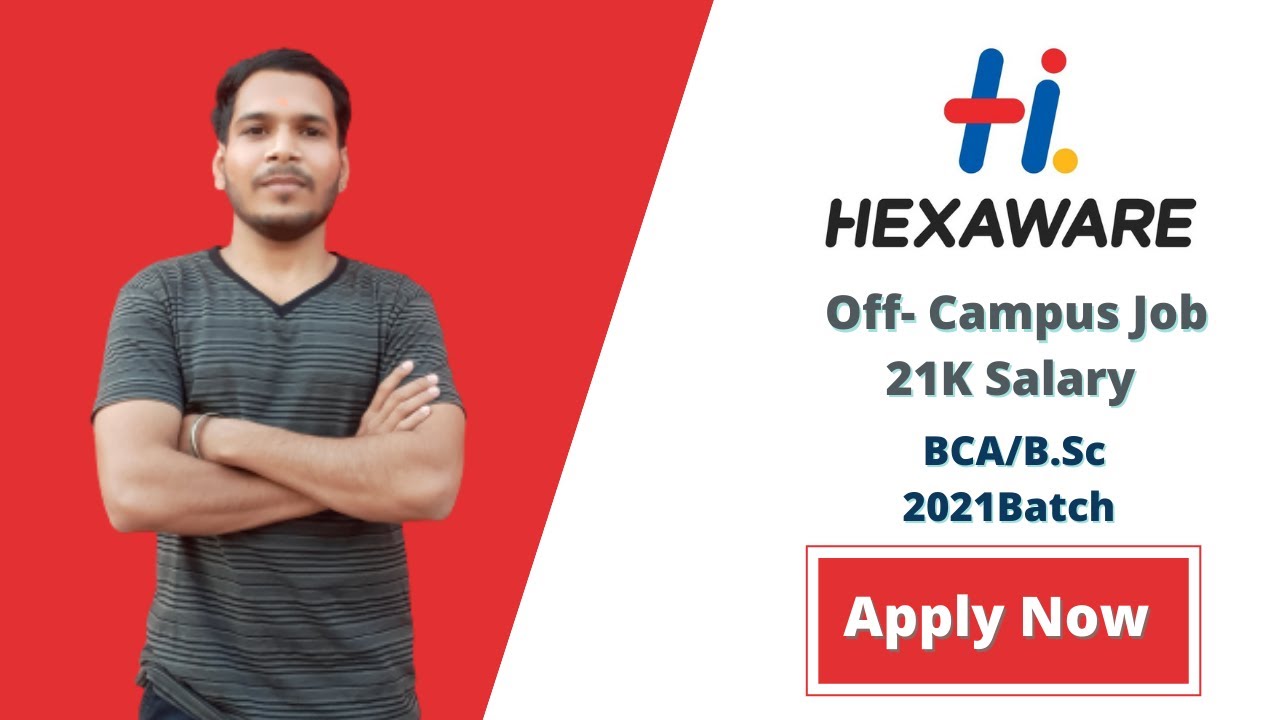 Hexaware Recruitment 2021 | Graduate Trainee | BSC/BCA | Latest Job