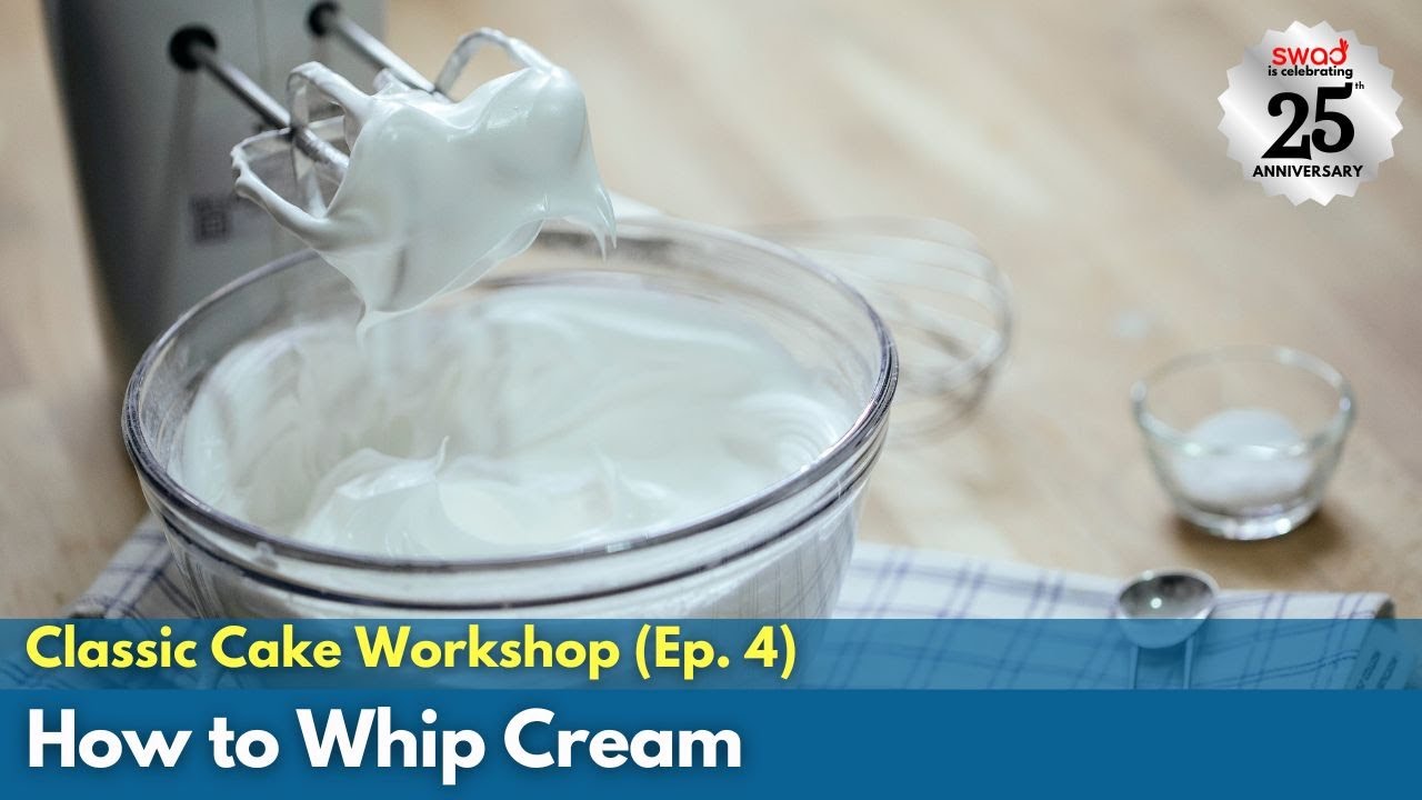 How To Whip Cream At Home | Whipped Cream For Cake Decoration | Classic Cake Workshop