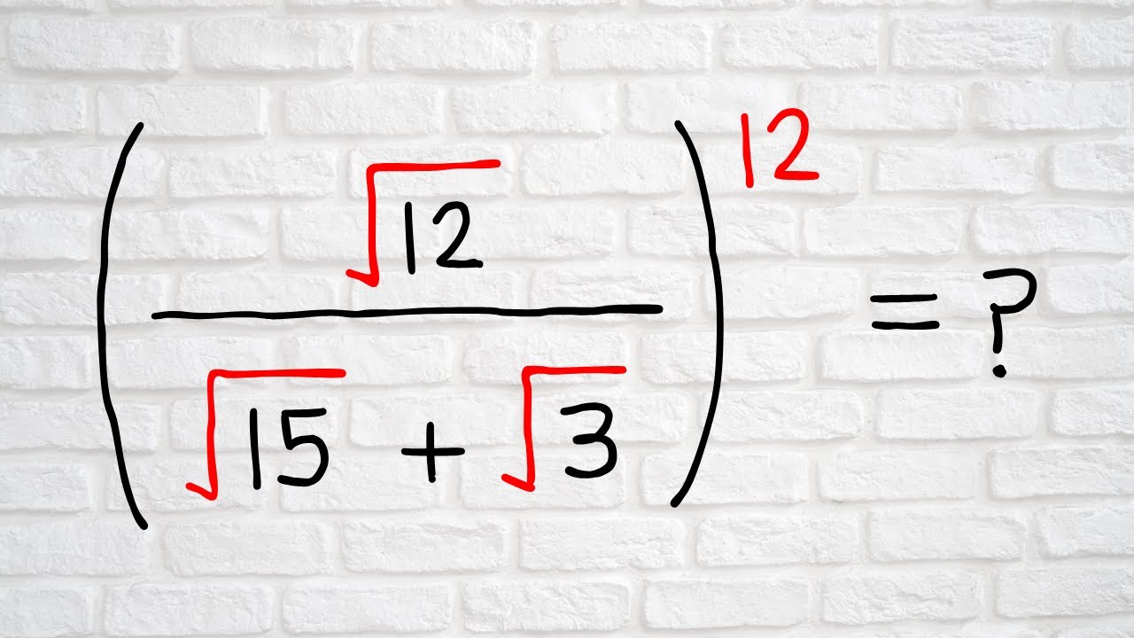 Japanese | A Nice Algebra Math Simplification | Math Olympiad