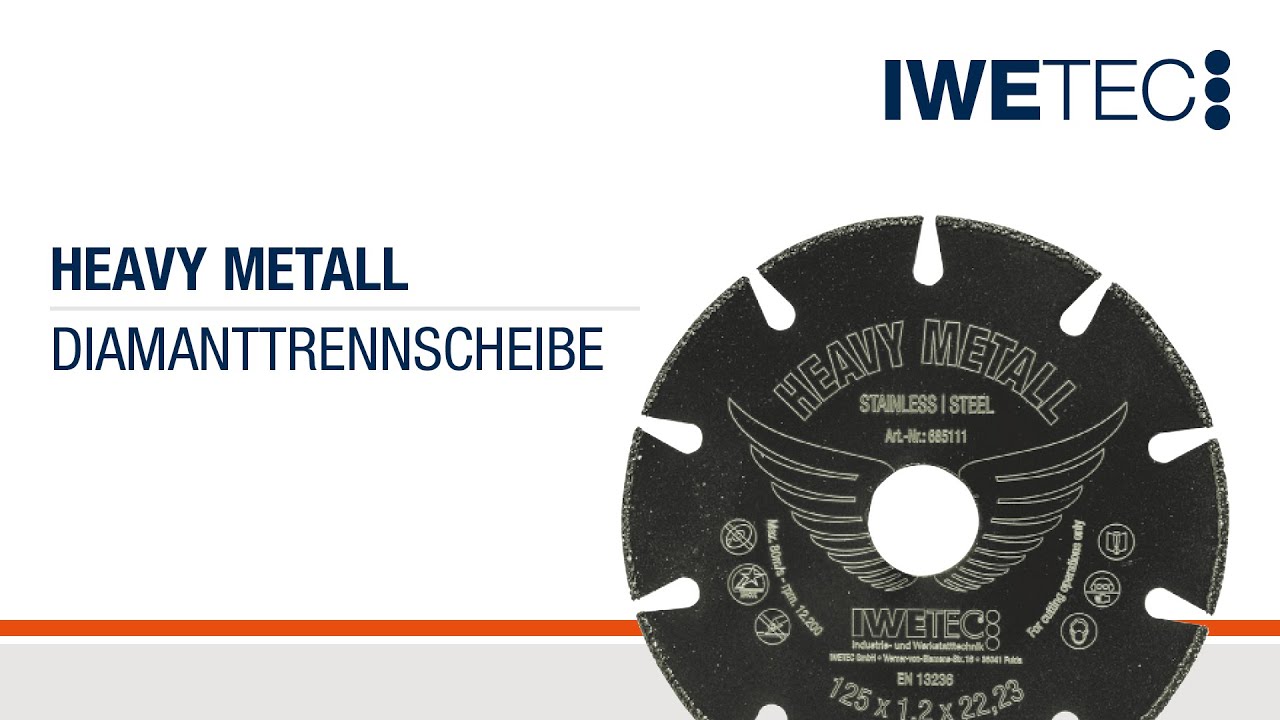 Heavy Metall | Diamanttrennscheibe | IWETEC