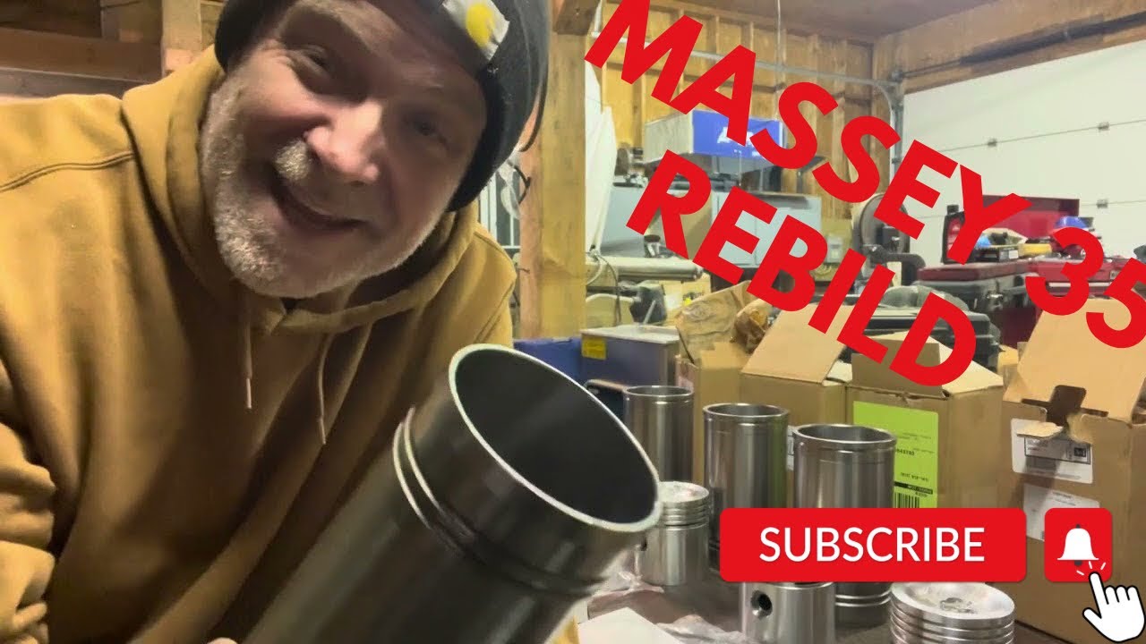 Installing wet sleeves///continental Z134 motor in a Massey 35 parts from tractor Parts Direct