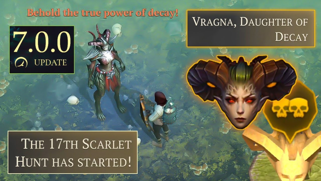 Grim Soul - 7th Birthday Update! | New Boss: VRAGNA, Daughter Of Decay | 17th Scarlet Hunt