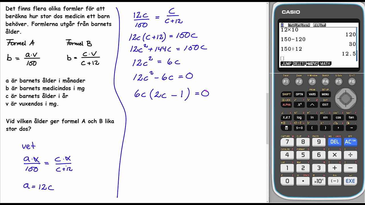 Matematik 5000+ 1b Uppgift 2369 b för reviderad ämnesplan (2021)