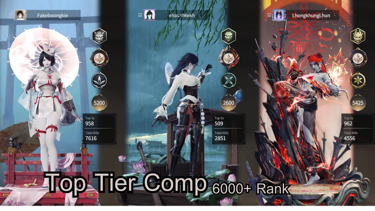 #1 Top Tier Comp in 6000+ Rank Top 500 | NARAKA: BLADEPOINT