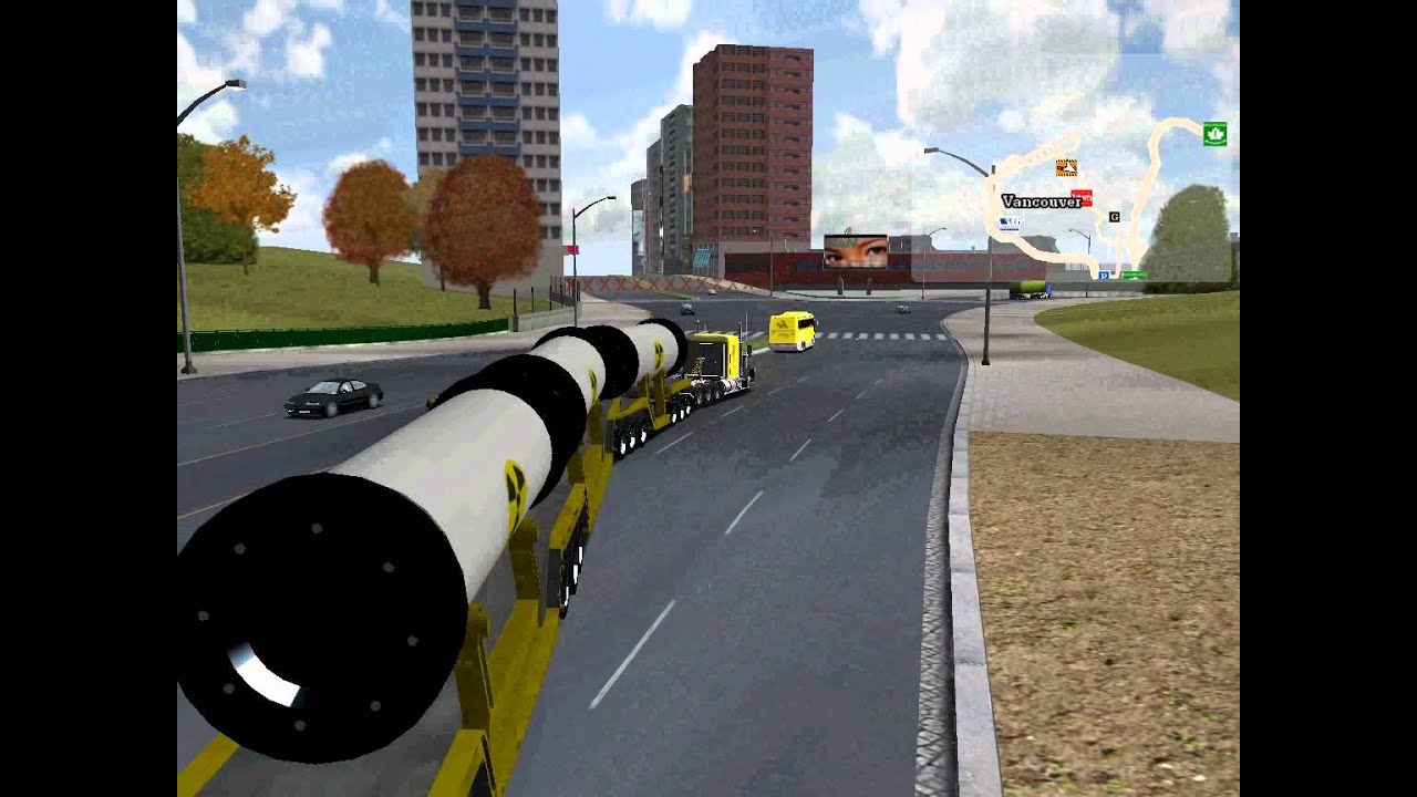 18 wheels of steel Haulin.Kenworth T800 HH.Big Nuclear Waste Road Train