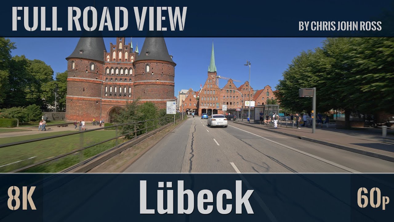 L&uuml;beck - Stockelsdorf - L&uuml;beck, Germany: Summer City Tour - Sommer-Stadtfahrt - 8K (4320p/60p) UHD
