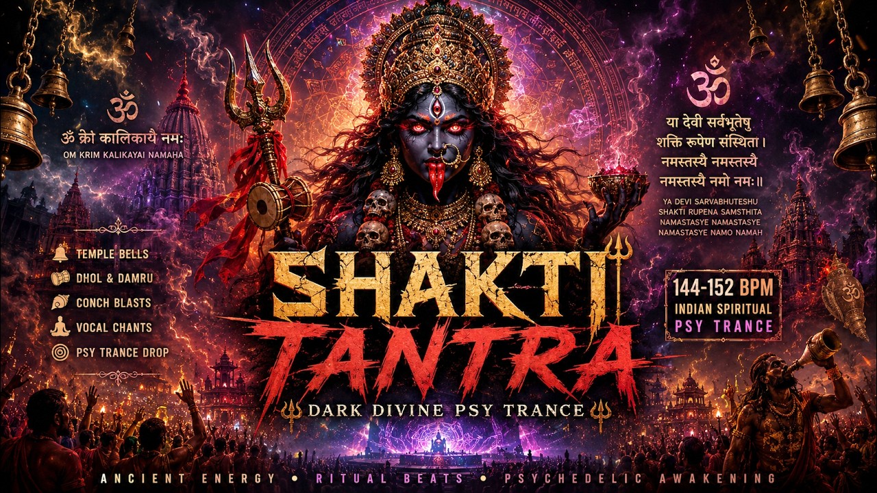 SHAKTI TANTRA ⚡ Indian Spiritual Psy Trance | Dark Divine Energy | 144&ndash;152 BPM