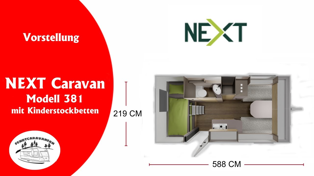 Vorstellung NEXT Caravan NEXT381 mit Kinderstockbetten (2026)  |  fendtcaravanfan