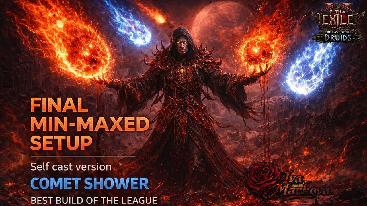 PoE 2 0.4 Oracle Druid - COC Archmage COMET | Comet RAIN Adorned + Time lost JEWEL Stack FINAL SETUP