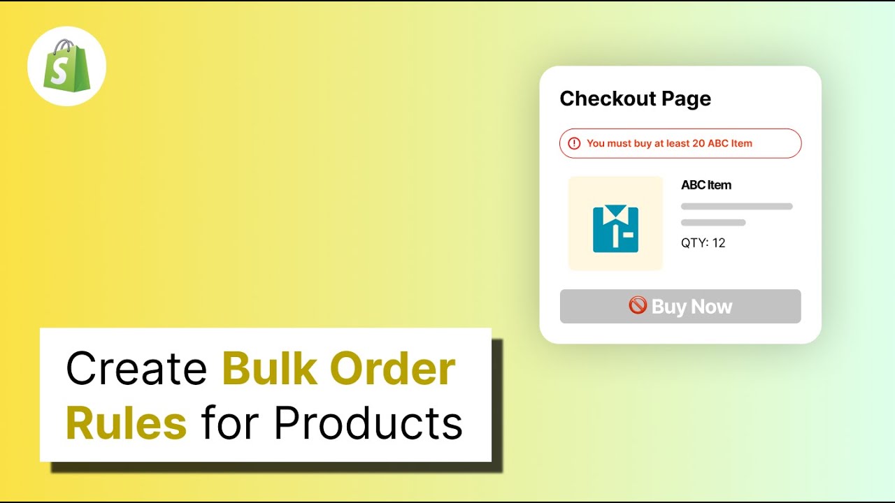 Shopify Product Bulk Quantity Rules Setup Tutorial