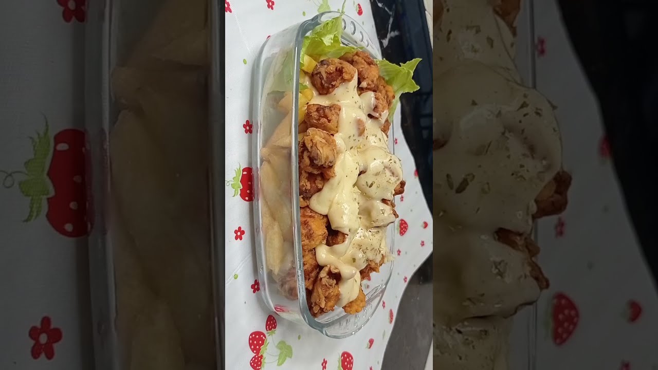 Chicken Loaded Fries With White Sauce Recipe by cooking with mehak #short #shortvideos #youtubeshort