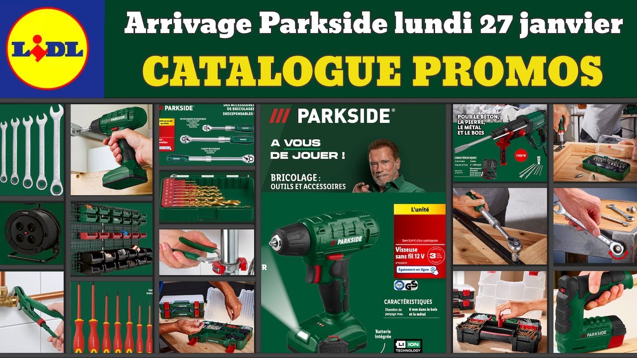 catalogue LIDL Parkside lundi 27 janvier 2025 ✅ Arrivage bricolage Parkside 🔥 Promos deals pub