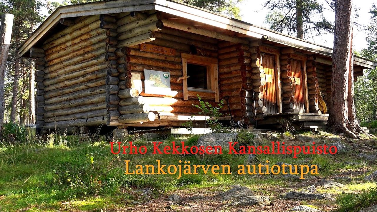Lankoj&auml;rvi autiotupa ja varaustupa. Urho Kekkosen Kansallispuisto Saariselk&auml; er&auml;maa