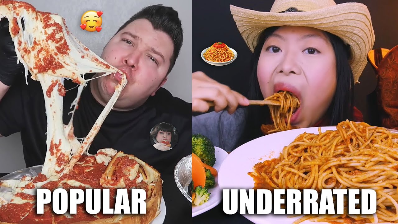 POPULAR VS UNDERRATED MUKBANGERS (compilation)