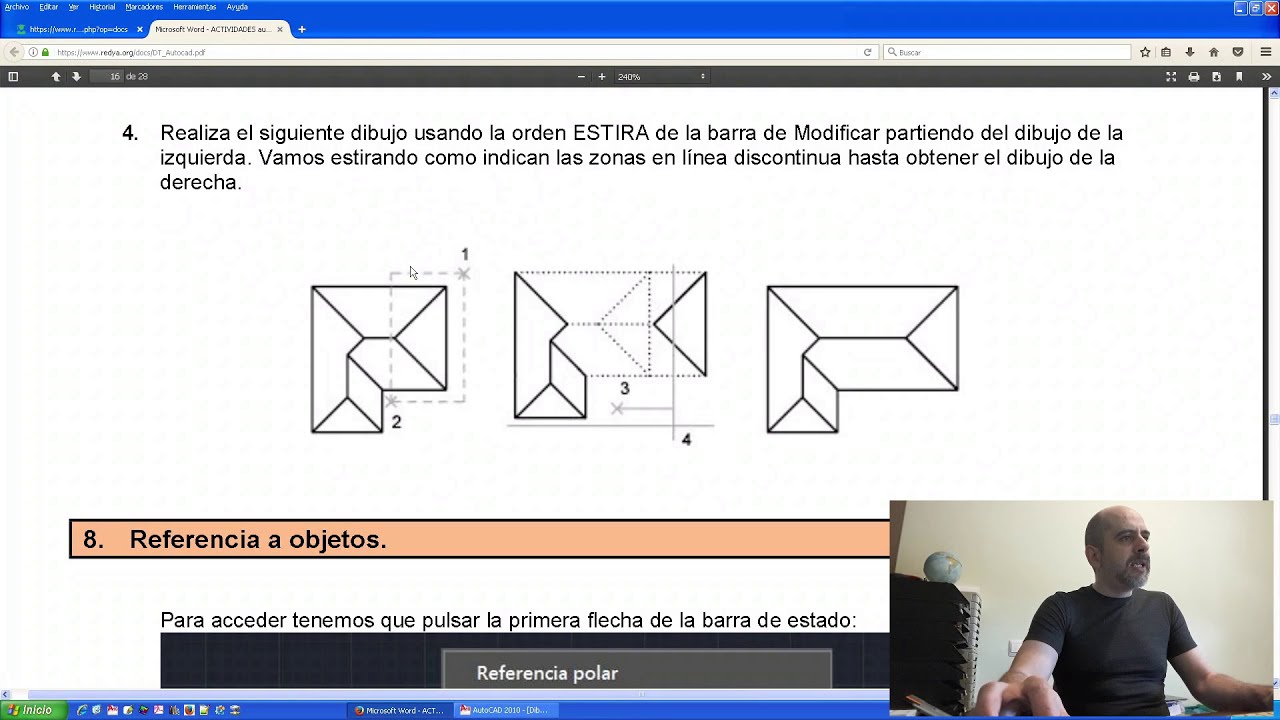 AutoCAD. Fig. 5. Tejado: estirar