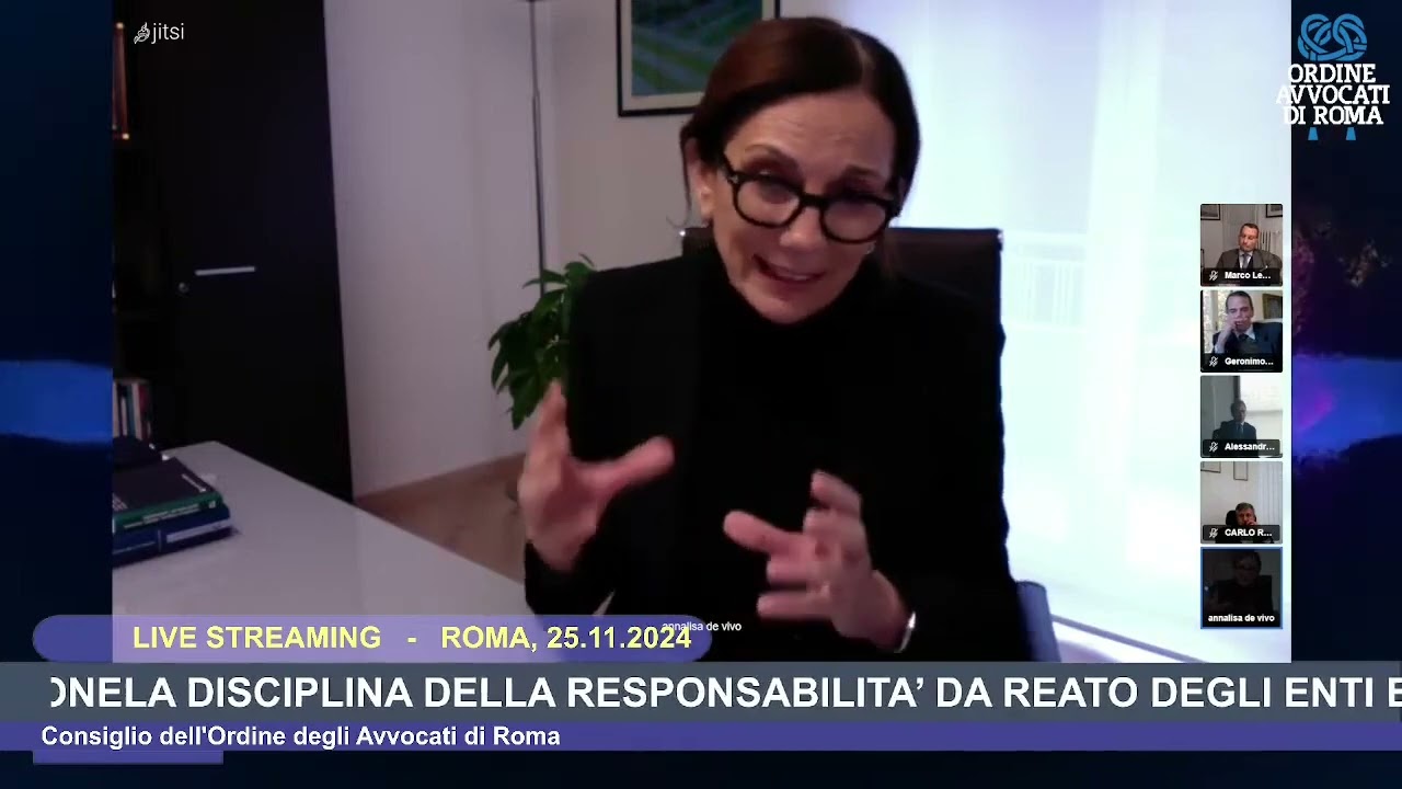 7° INCONTRO-LA DISCIPLINA DELLA RESPONSABILITA’ DA REATO DEGLI ENTI EX D.LGS. 231/2001 - 25.11.2024