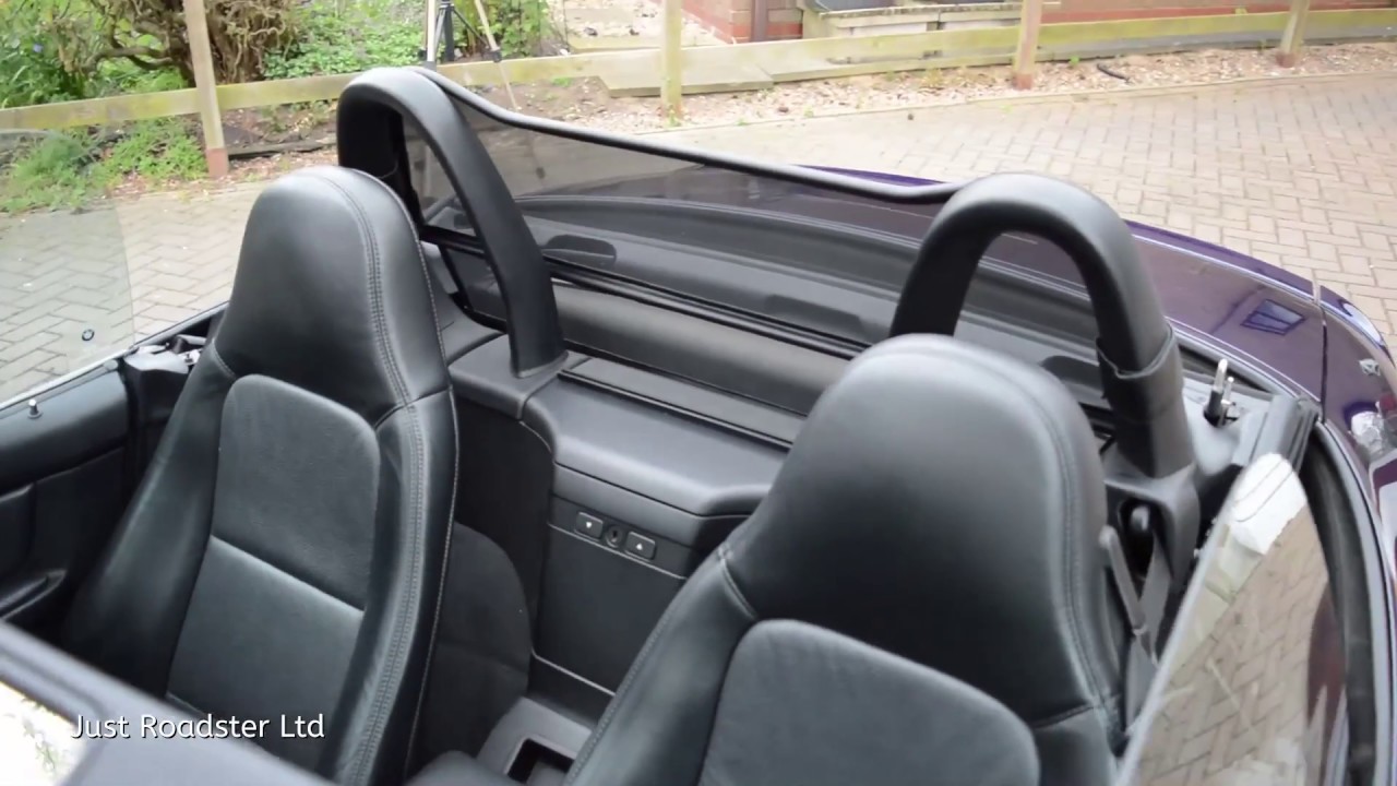 BMW Z3 Mesh Wind Deflector Walk Around