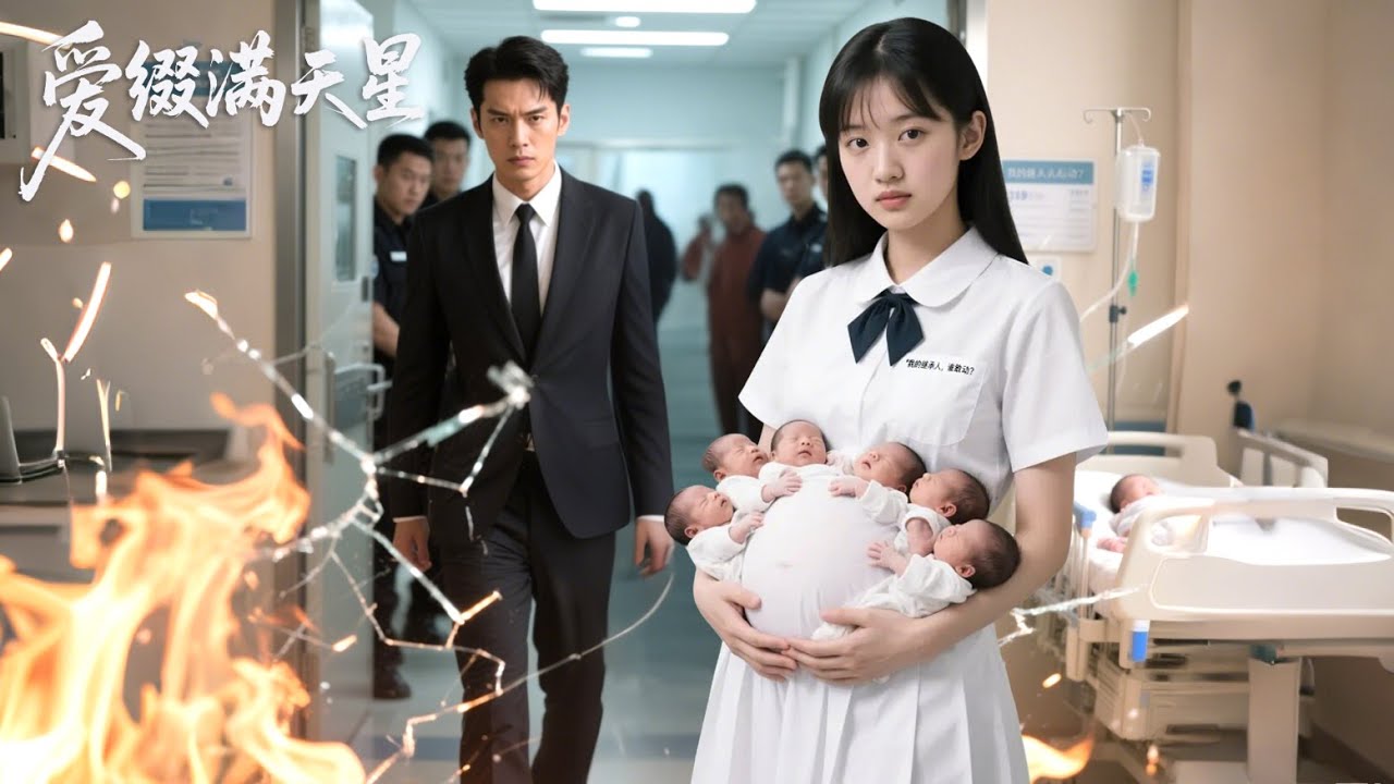 FULL絕嗣總裁一整晚讓19歲女學生懷上六胞胎！家人綁她墮胎，百餘名保鑣撞碎產房大門，男人緩步而入：“我的繼承人，誰敢動？”#短劇 #男频 #drama #爽文