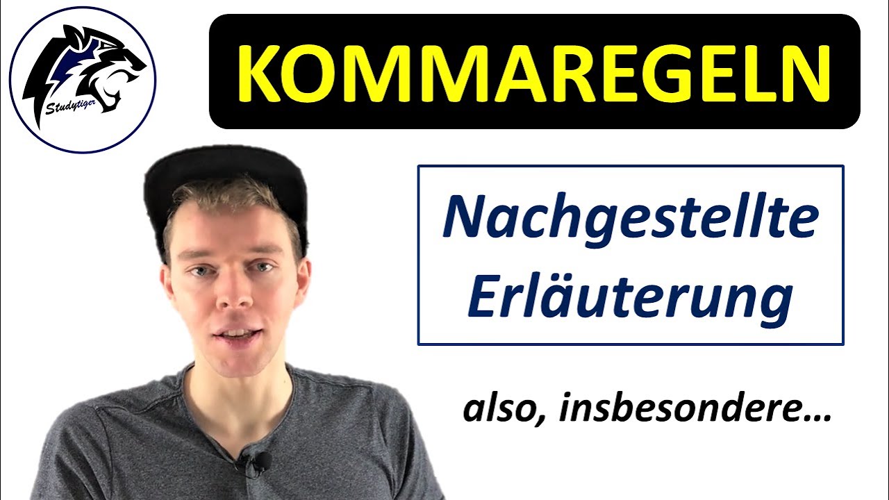 KOMMAREGELN – Nachgestellte Erläuterung | Deutschunterricht