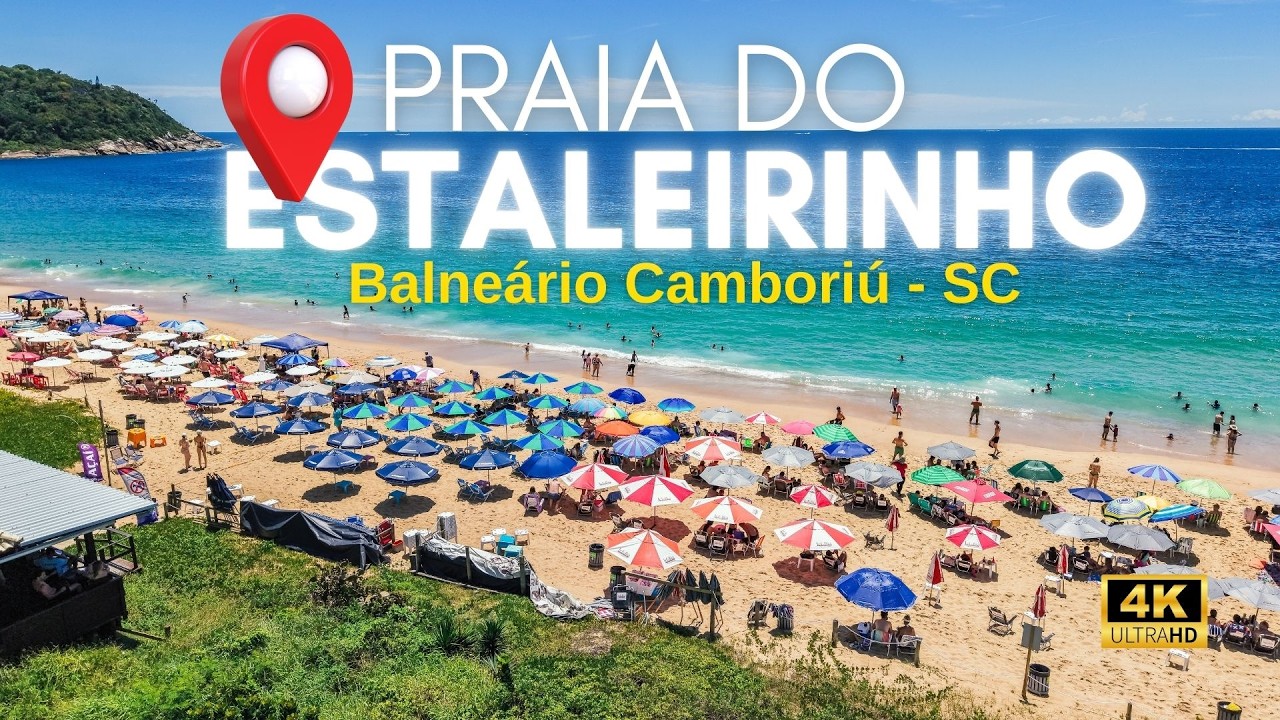 Praia do Estaleirinho em Balneário Camboriú | Imagens Aéreas com Drone em 4K