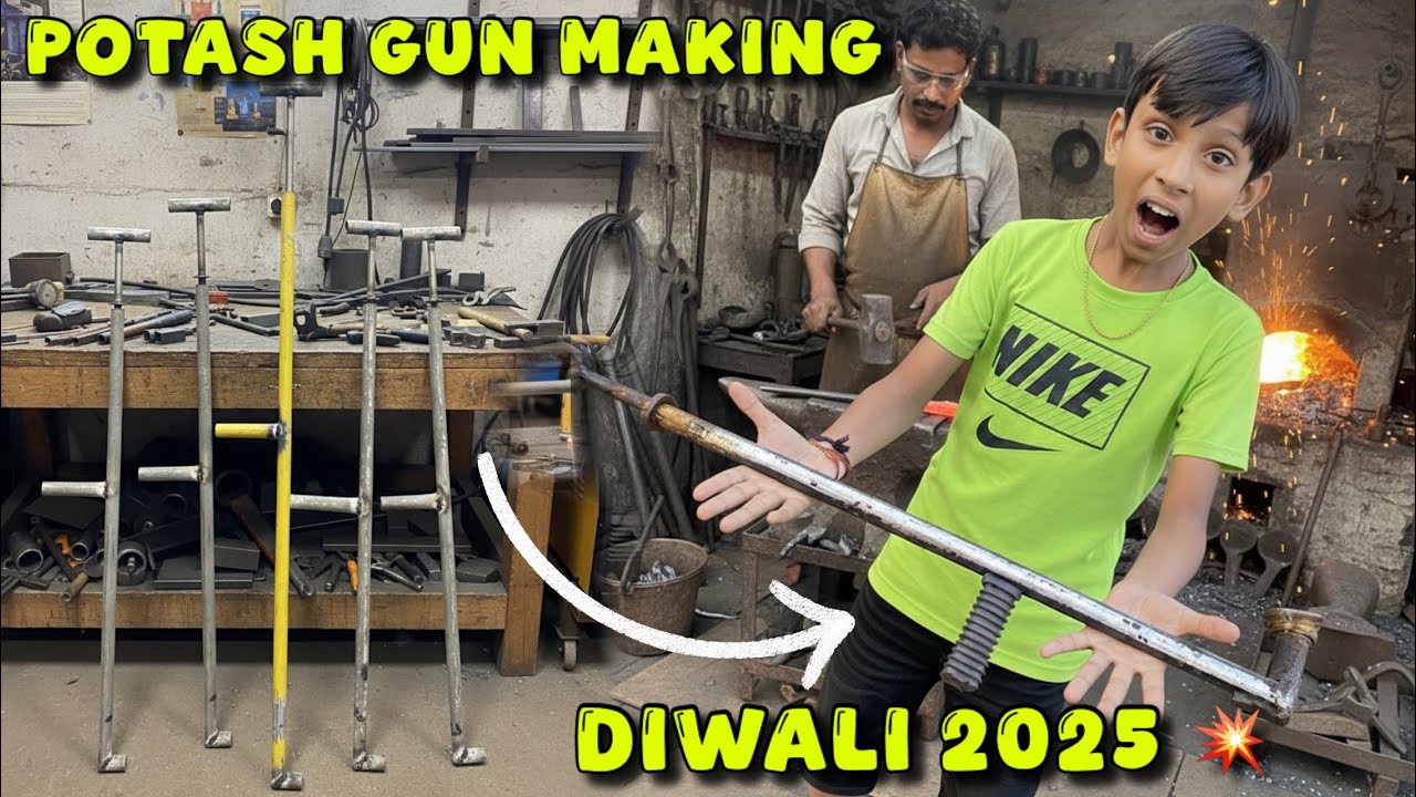Potash gun making  💥 | Diwali crackers testing | gandhak potash gun | Diwali 2025 | crackers video 