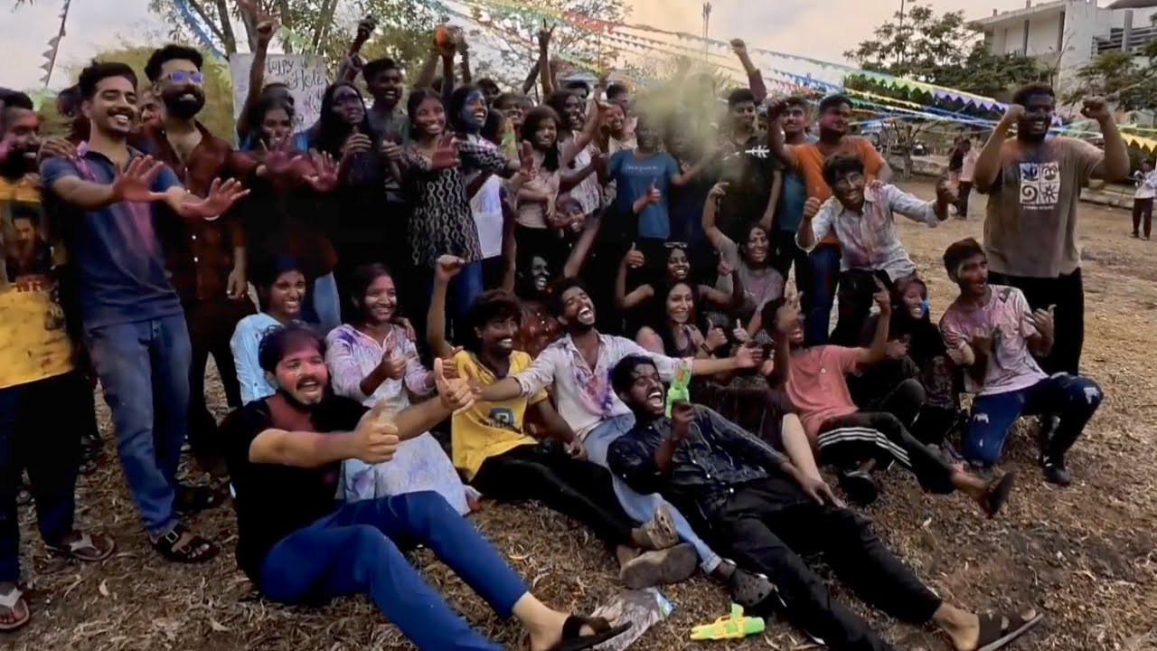 🧡💛💚🩵💙 Holi 2K26 @ central university of Kerala 💜🤎🖤🩶🤍🩷 #holi #india#culture #genz #youtubeshorts 