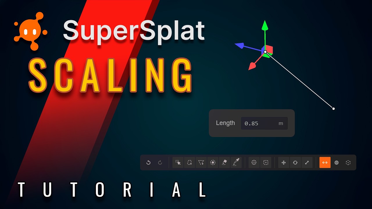 Настройка масштаба 3DGS-моделей в SuperSplat