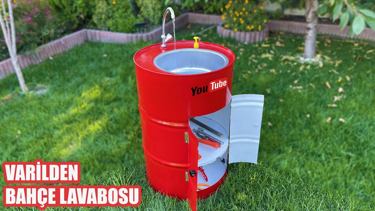 Muhteşem ve Sıra Dışı Fikir | Varilden Bahçe Lavabosu Yapımı