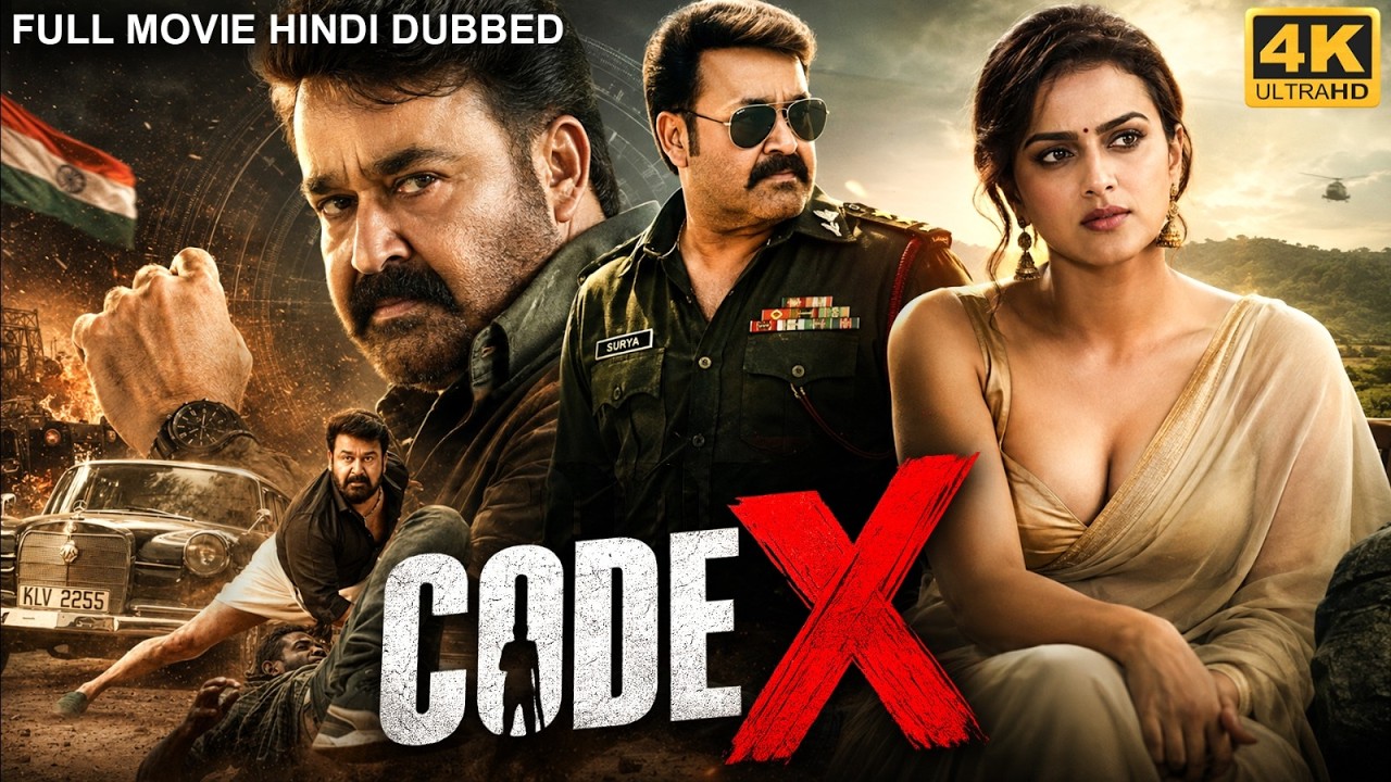CODE X - Hindi Dubbed Full Movie | Mohanlal, Shraddha Srinath, Ramachandra | South Action Movie
