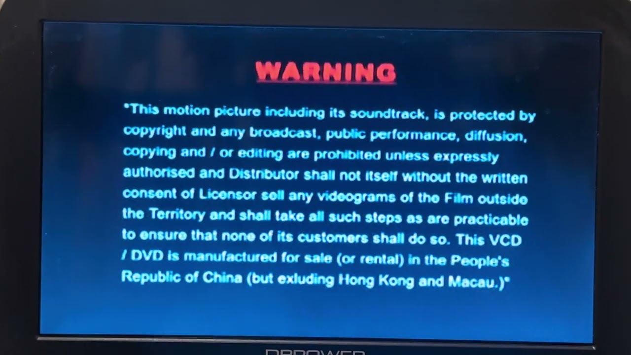Opening to I, Robot 2005 Mainland Chinese VCD