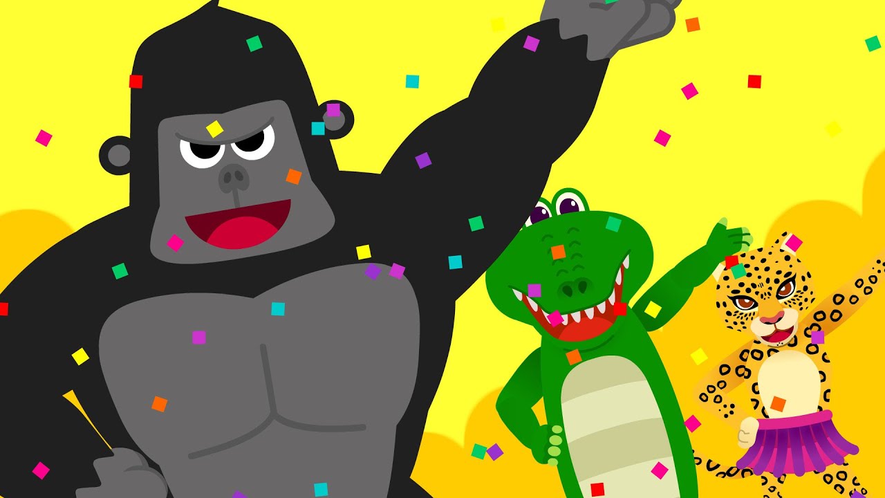 Jungle Dance ♪ | Animal Song | Bang Boom Thump Tap | Sing-Along Nursery Rhymes for Kids &hearts; TidiKids