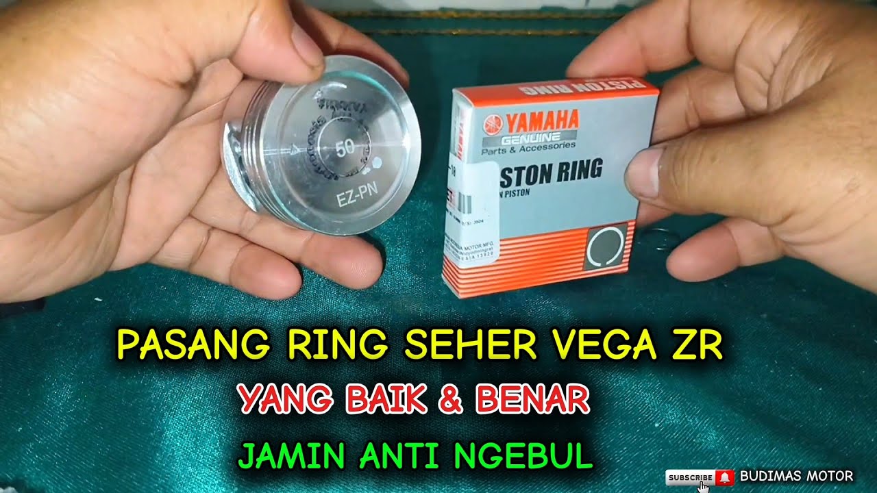 PASANG RING SEHER YAMAHA VEGA ZR YANG BENAR @BUDIMAS MOTOR