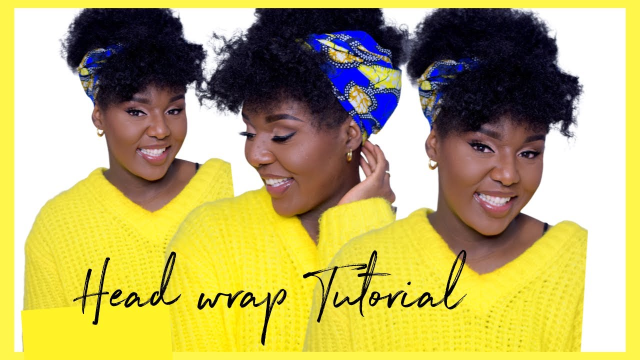 3 QUICK AND EASY ANKARA HEADWRAP STYLES ON NATURAL 4C HAIR | TUTORIAL with Stephylately