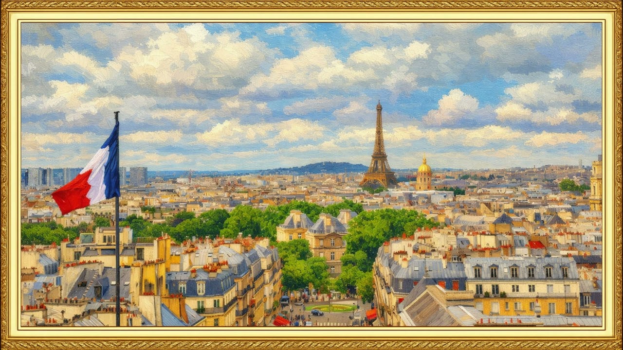 The Heart of Paris in Full View | 4K Framed TV Art Screensaver