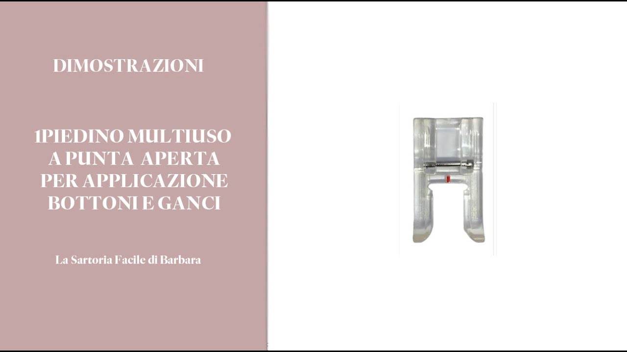 100 PIEDINO MULTIUSO A PUNTA APERTA PER APPLICAZIONE BOTTONI E GANCI