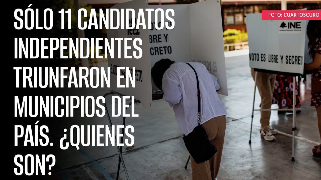 S&oacute;lo 11 candidatos independientes triunfaron en municipios del pa&iacute;s. &iquest;Quienes son?