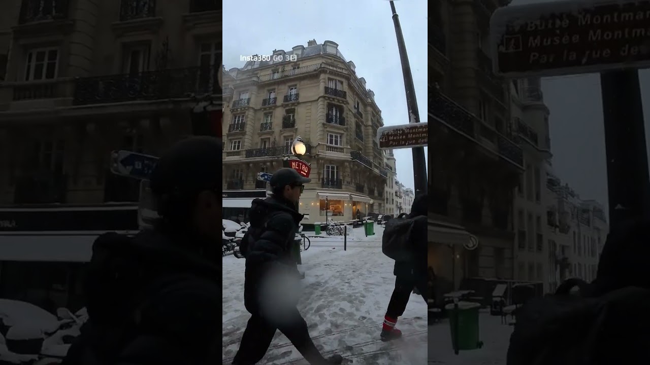 Promenade sous la neige a Paris janvier 2026